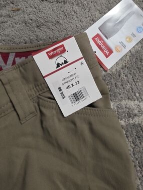 Wrangler Men's Outdoor Performance Straight Fit Pants - 40x30 - Tan